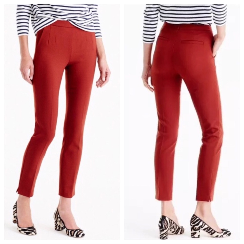 J. Crew Women's Ankle Pants in Red